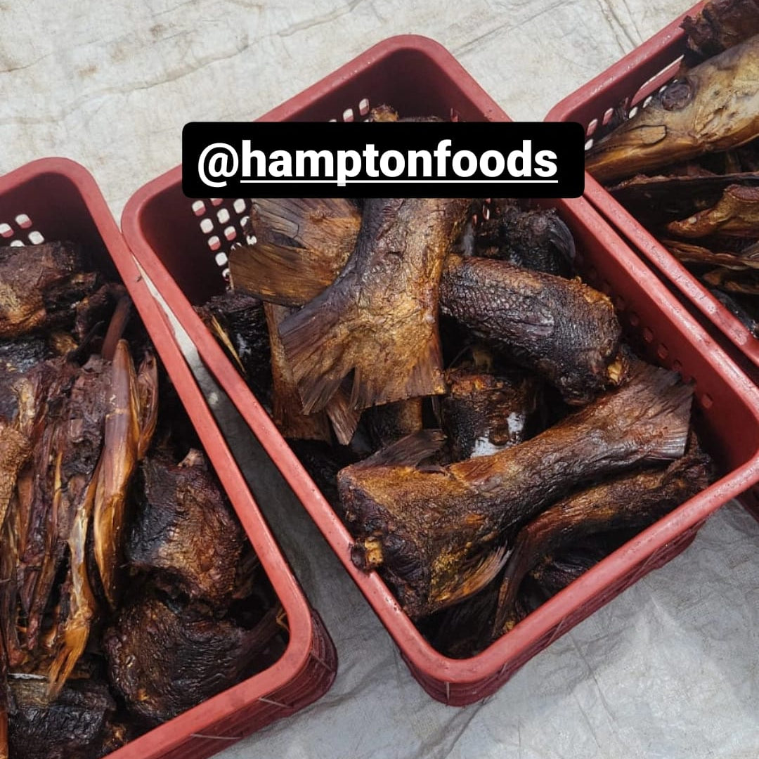 Dry and smoked Barracuda Fish